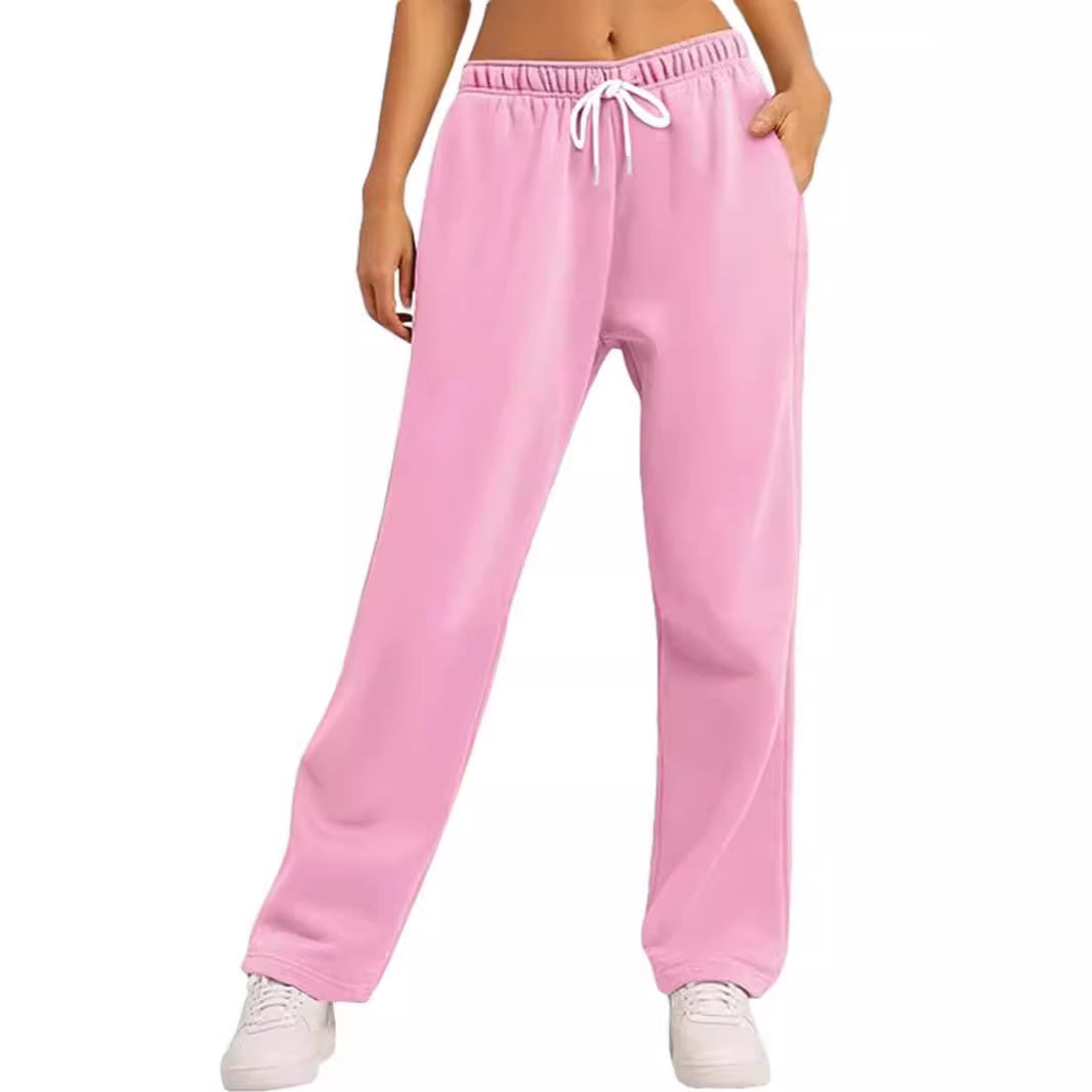Damen bequeme Sporthose mit elastischem Bund und seitlichen Taschen R&B