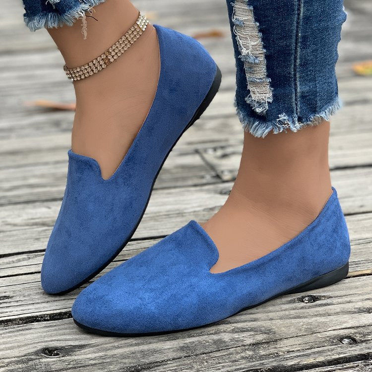 Damen Mokassins aus hochwertigem Wildleder mit elegantem Schnitt R&B