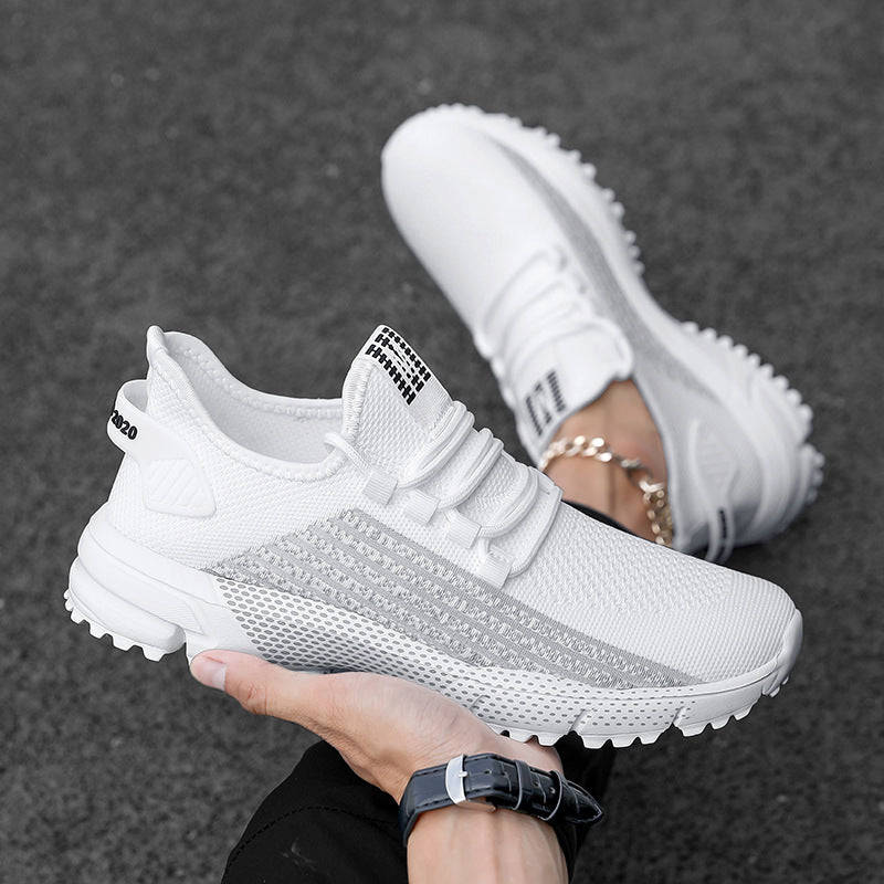 Herren nan atmungsaktive Stricksneaker mit profilierter Laufsohle und gepolsterter Fersenmanschette R&B