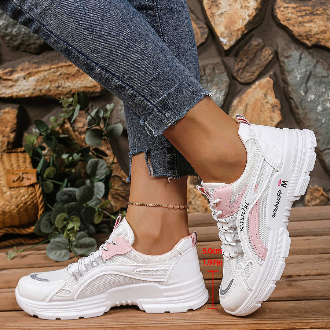Damen Komfortable Fitness-Sneaker mit atmungsaktiver Oberflächenstruktur R&B