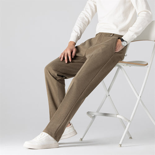 Herren Elegante Freizeithose mit Strukturmuster