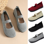 Damen Komfortable Ballerinas mit elastischem Riemen