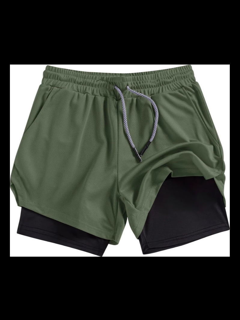 R&B | Atmungsaktive Doppel-Shorts für Männer