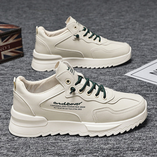 Damen Sportliche Ledersneaker mit dämpfender Sohle und modischem Design R&B