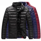Herren nan ultraleichte Steppjacke mit Stehkragen und durchgehendem Reißverschluss R&B