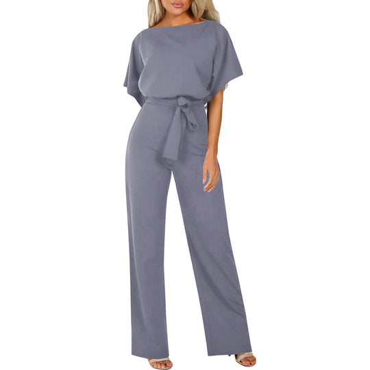 Damen elegantes Set bestehend aus fließender Bluse und weit geschnittenen Hosen R&B