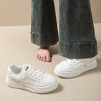 Damen Sportliche Sneakers mit dicker Sohle und weichem Innenfutter
