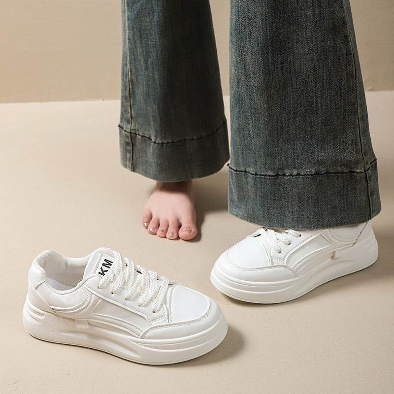 Damen Sportliche Sneakers mit dicker Sohle und weichem Innenfutter