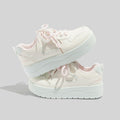 Damen Plattform Sneakers mit atmungsaktiver Oberfläche und gepolsterter Dämpfung