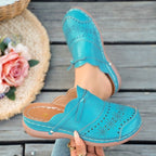 Damen Komfortable und elegante Clogs mit stilvollem Lochdesign R&B
