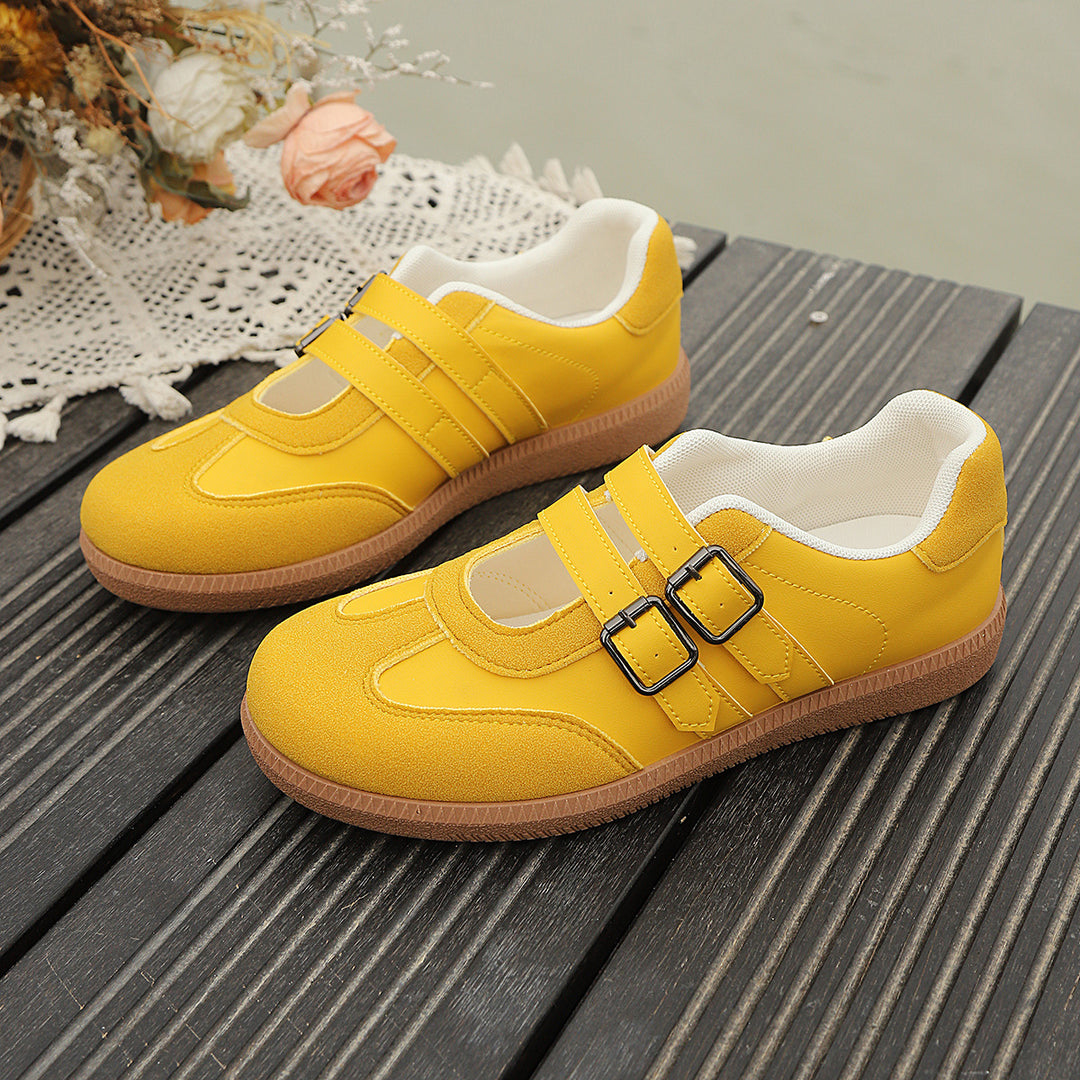 Damen Komfortable Sneakers mit doppeltem Klettverschluss R&B