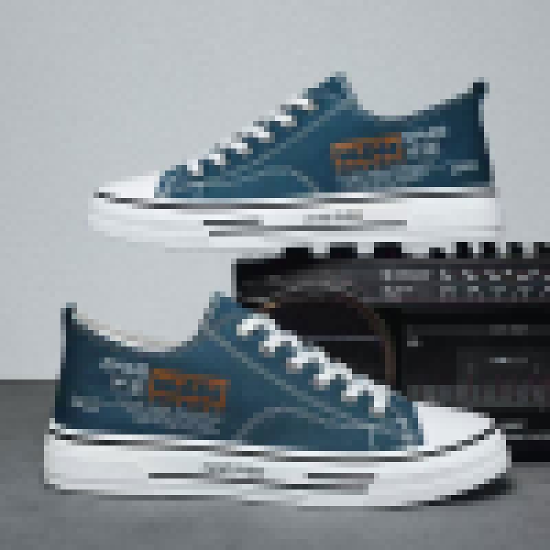 Damen Lässige Canvas-Sneaker mit beschichteter Oberfläche R&B