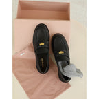Damen Mokassins aus weichem Wildleder mit elegantem Goldakzent R&B