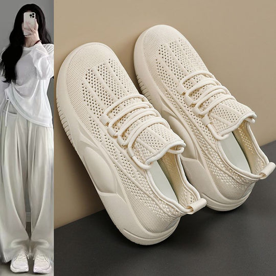 Damen Sportliche Sneakers mit atmungsaktiver Mesh-Oberfläche und dämpfendem Sohlenprofil R&B