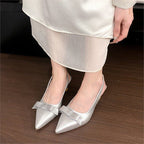 Damen Slingback Pumps mit eleganter Schleifenverzierung R&B