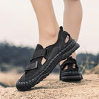 Damen Bequeme Freizeitschuhe mit verstellbaren Klettverschlüssen und atmungsaktivem Mesh-R&B