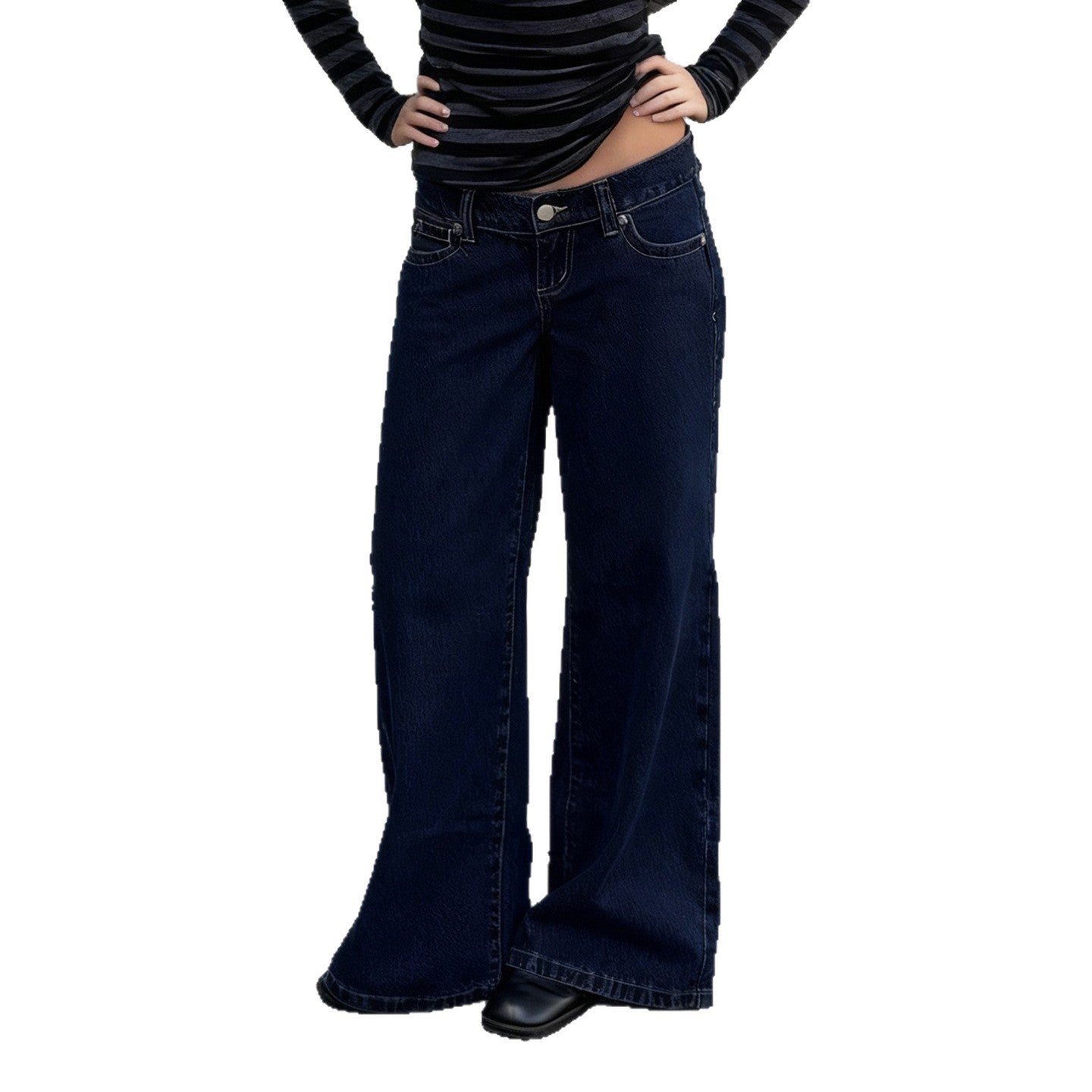 Damen Weite Jeans im lässigen Schnitt R&B