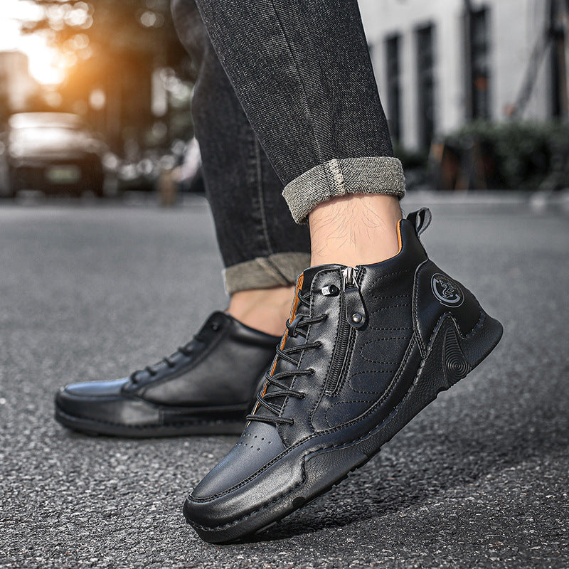 Herren modische und komfortable Stiefel mit Reißverschluss R&B