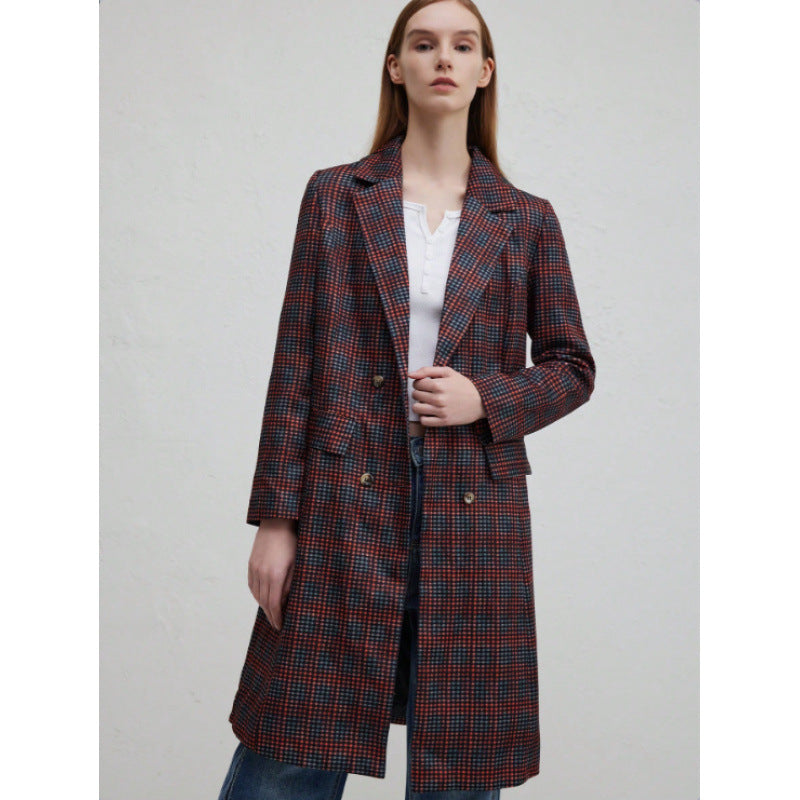 Damen Blazer mit Karo-Muster und schickem Schnitt R&B