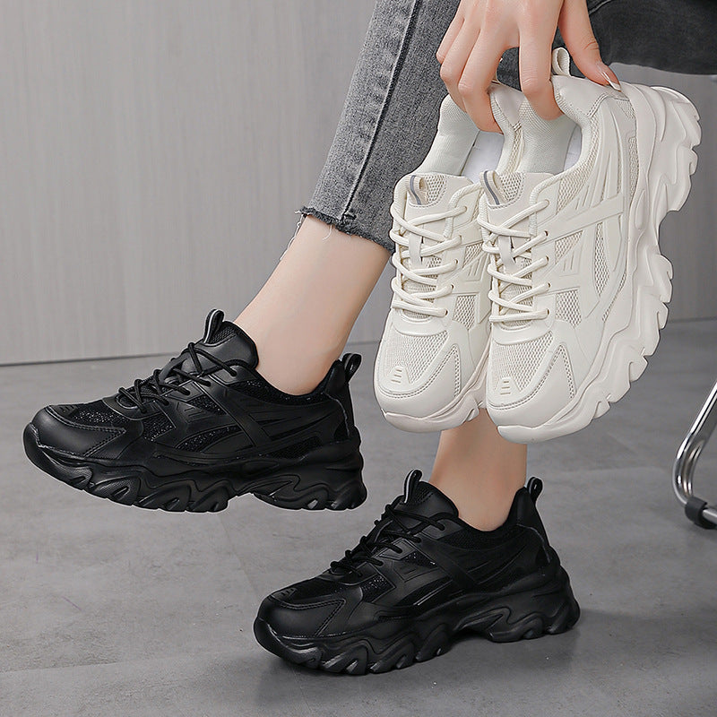 Damen Sportliche Sneakers mit atmungsaktivem Mesh-Obermaterial und stoßdämpfender Sohle