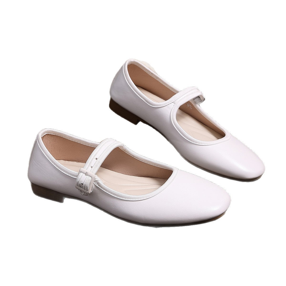 Damen Ballerinas mit praktischem Schnallenverschluss und bequemer Sohle R&B