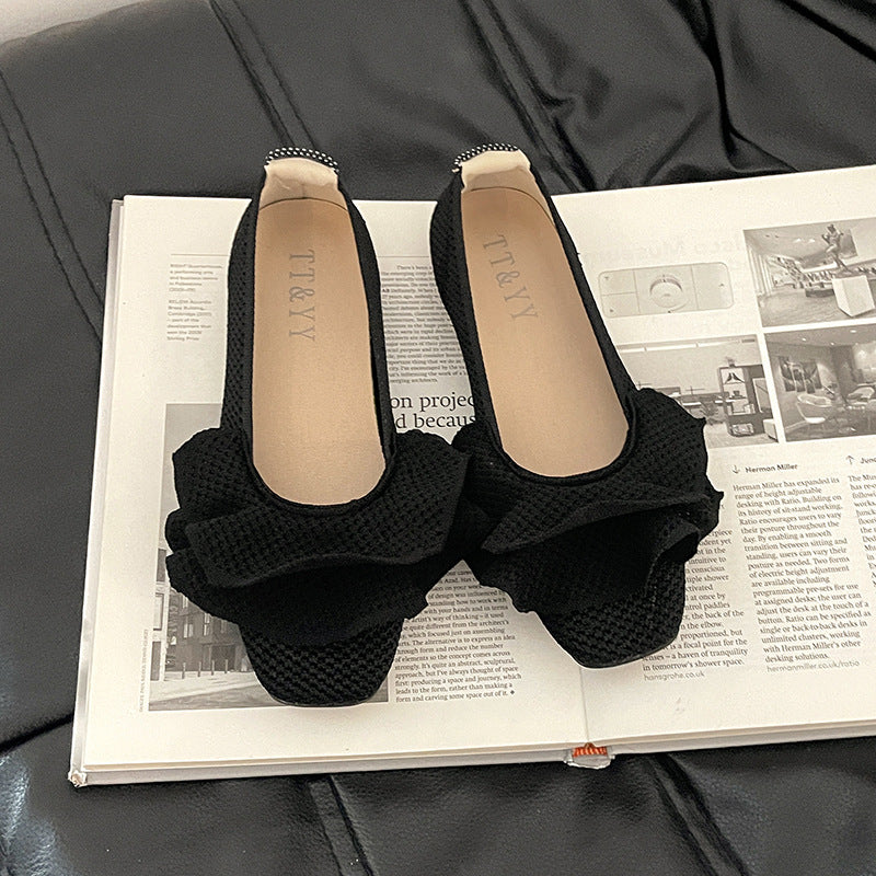 Damen Ballerina-Schuhe mit eleganter Rüschendekoration R&B