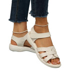 Damen Sommerliche Riemensandalen mit elegantem Flecht-Design R&B