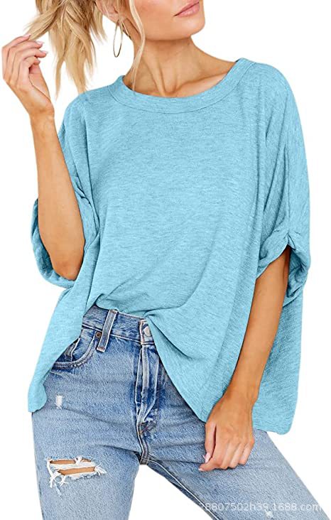 Damen lässiges Oversized T-Shirt R&B