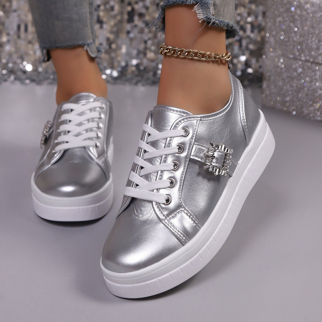 Damen modische Sneakers mit funkelndem Detail R&B