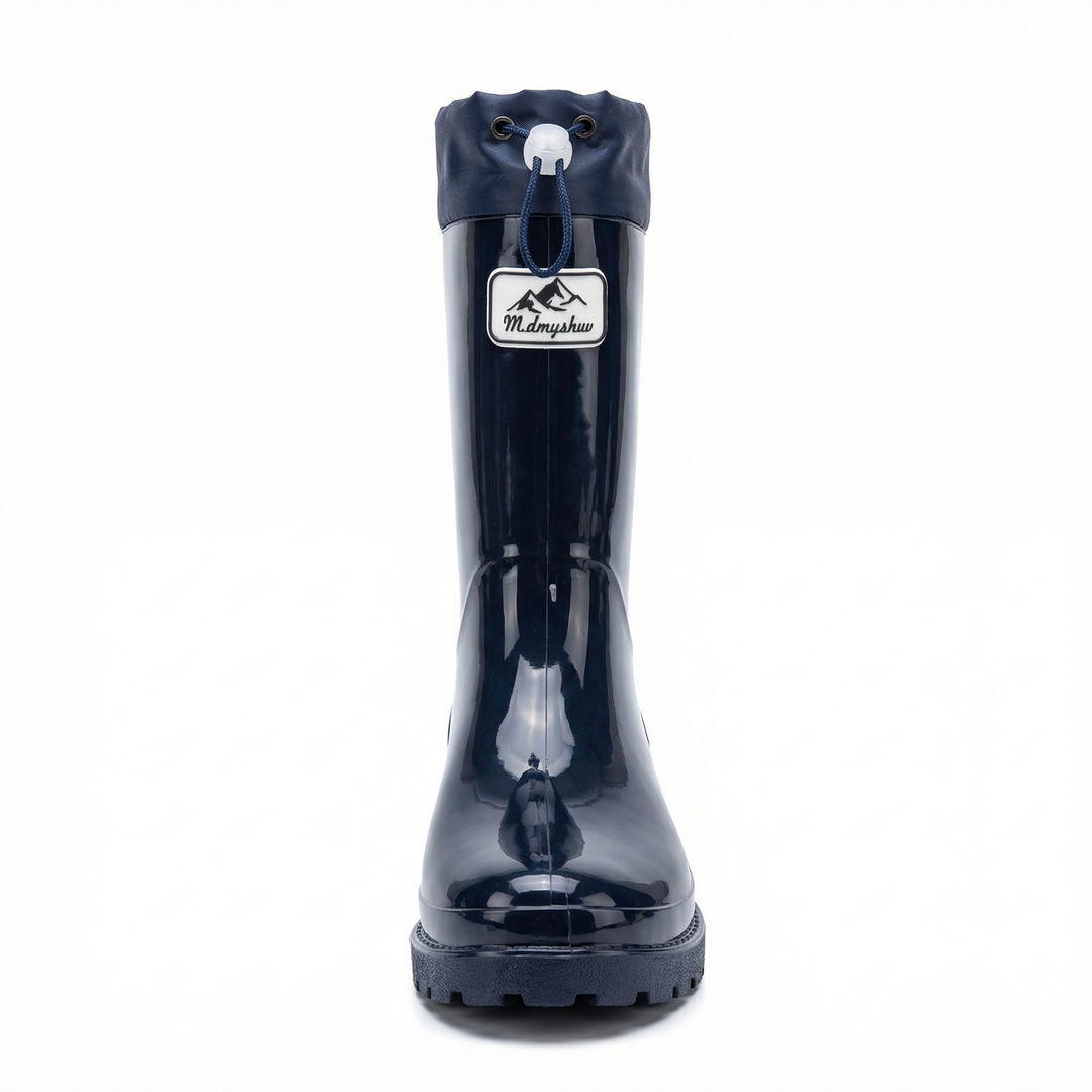 Damen Hochwertige und Stylische Gummistiefel mit Verstellbarem Schnürsystem R&B