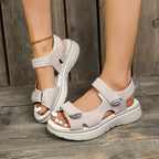 Damen Komfortable Riemchensandalen mit ergonomischer Sohle und Klettverschluss R&B