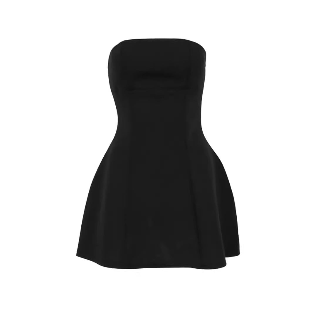 Damen Bustierkleid mit taillierter Silhouette und schwingendem Rock EB