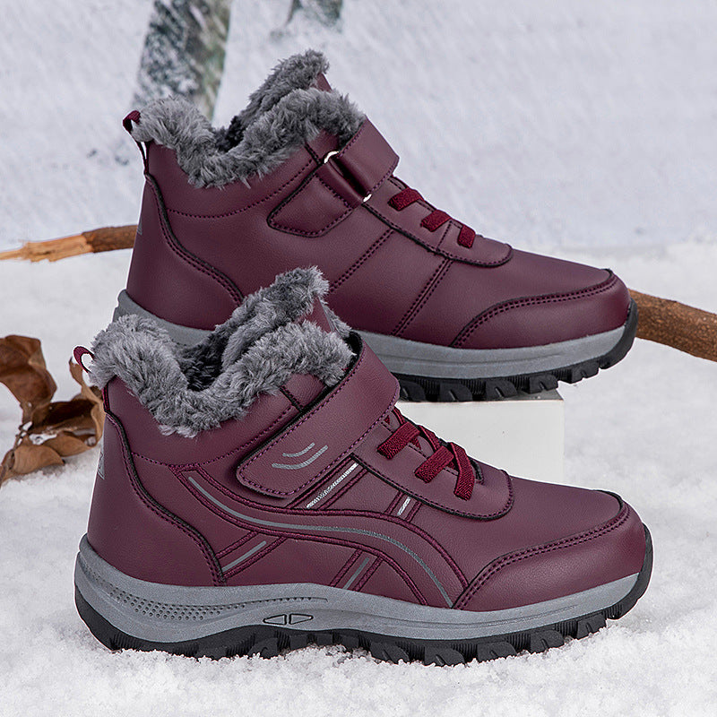 Damen Winterboots mit isolierendem Warmfutter und komfortablem Klettverschluss R&B