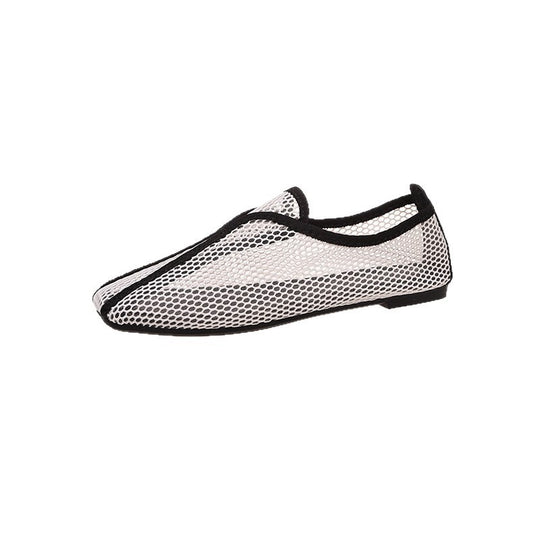 Damen Slip-On Ballerinas aus atmungsaktivem Netzmaterial R&B