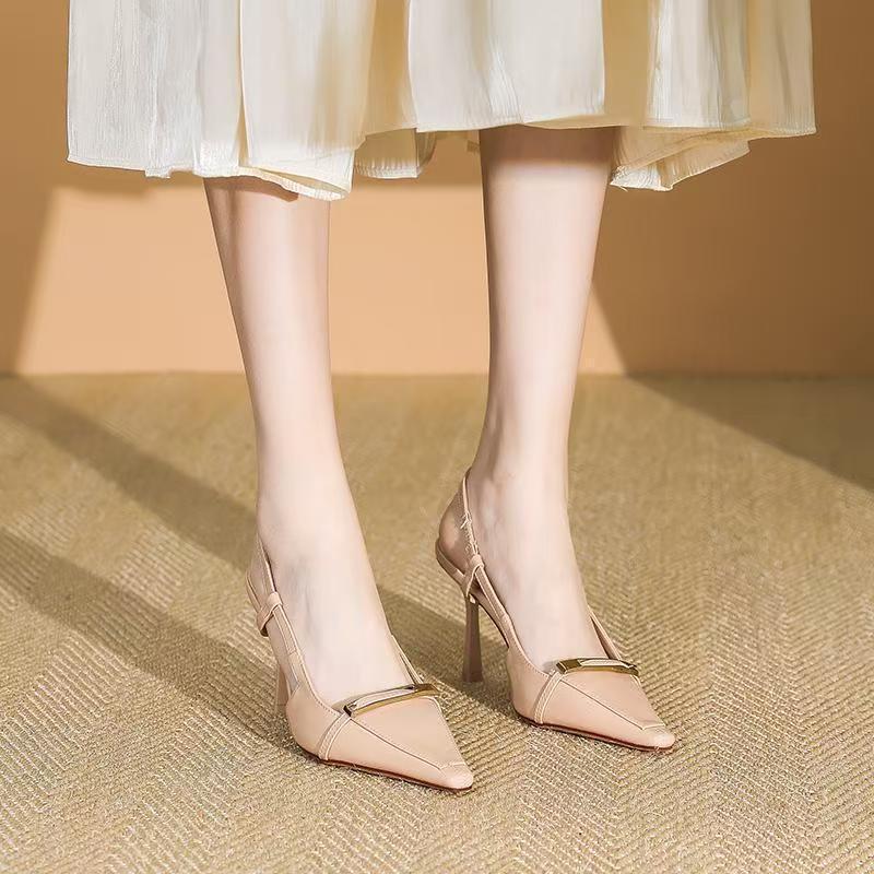 Damen Slingback High Heel Pumps mit eleganten Verzierungen R&B