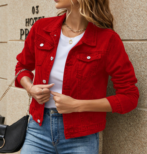 Damen Denimjacke mit modernen Details und stylischem Schnitt R&B