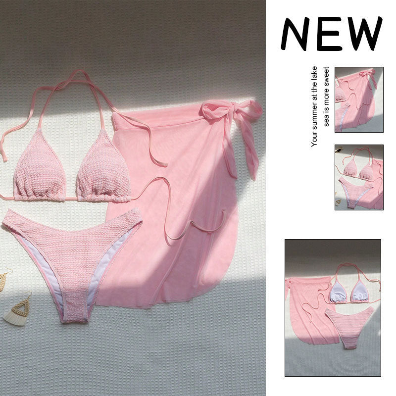Damen Badeanzug-Set mit Spitzen-Details und schickem Wickelrock R&B