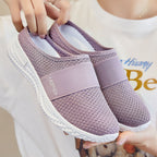 Damen Hausschuhe mit flexiblem Strickoberteil und rutschfester Außensohle R&B