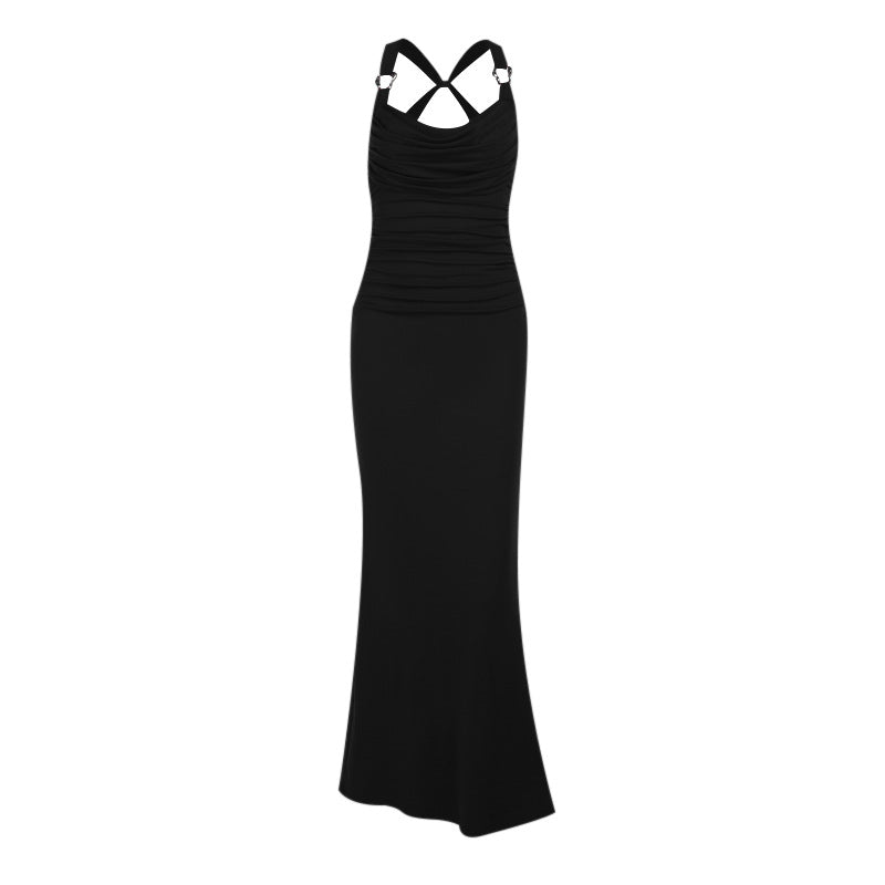 Damen Elegantes Maxikleid mit gerafftem Oberteil R&B