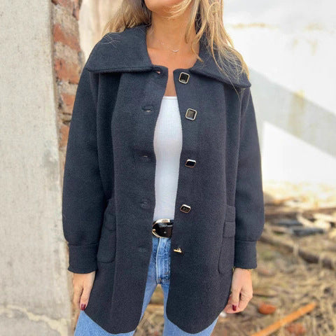 Damen Fleece Jacke mit modernem Kragen R&B