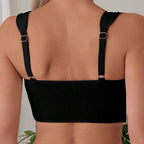 Damen Hochtailliertes Bikini-Set mit komfortablem Crop-Top