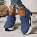 Damen Komfortable Slip-On Sneakers mit ergonomischem Fußbett und modischem Design R&B
