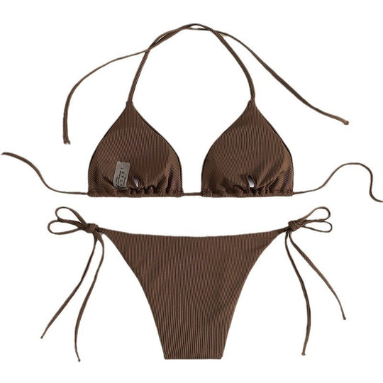 Damen Triangel-Bikini mit verstellbarem Halter und schmeichelndem Schnitt R&B