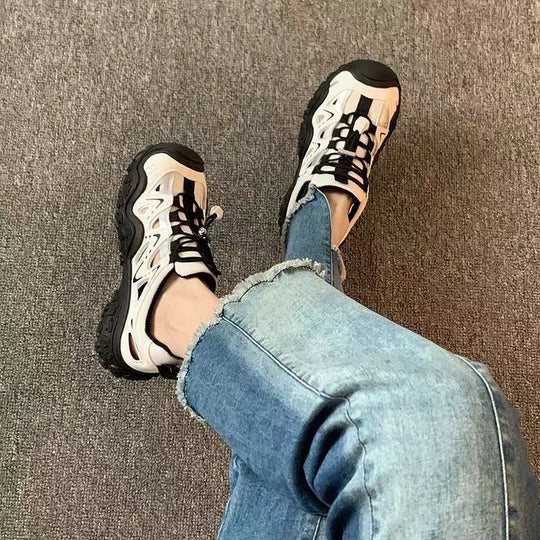 Damen Sportliche Sneakers mit rutschfester Sohle und atmungsaktivem Obermaterial R&B