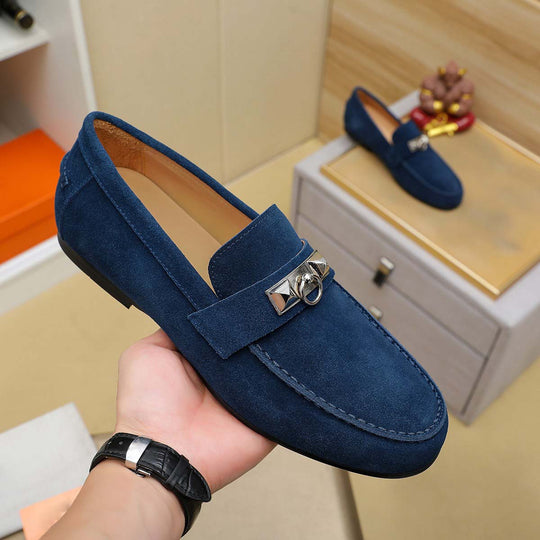 Damen Mokassin mit stilvollem Zierdetail und hochwertiger Wildleder-Oberfläche R&B