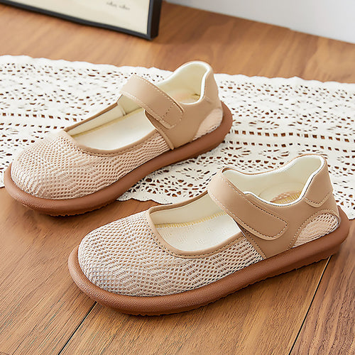 Damen Modische Mary Jane Ballerinas mit Klettverschluss R&B