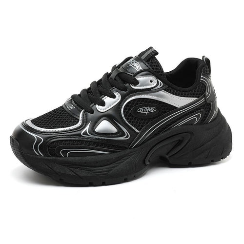 Damen Sportliche Sneakers mit atmungsaktiver Mesh-Oberfläche und gepolsterter Sohle R&B