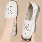 Damen Atmungsaktive Mokassins mit perforiertem Design und rutschfester Sohle