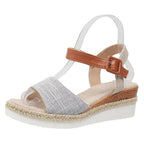 Damen Raffinierte Sandalen im Espadrille-Stil R&B