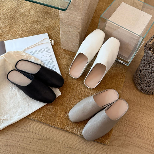 Damen Klassische Clogs aus hochwertigem Leder mit ergonomischem Fußbett und modischem Design R&B
